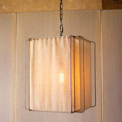 Canvas Shade Pendant Light