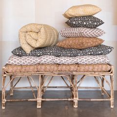 Tufted Floral Pattern French Cushion Set of 4