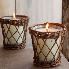 Lavender Candle With Wicker