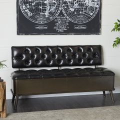 Industrial Flip Top Storage Bench