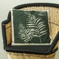 Palm Print Square Throw Pillow
