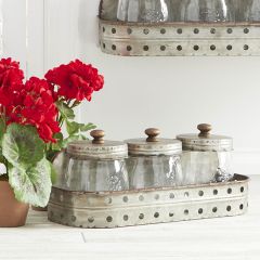 Farmhouse Wall Shelf With Jars