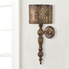 Rustic Metal Wall Sconce