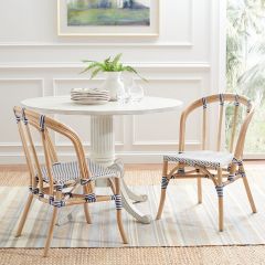 Coastal Chic Rattan Dining Chair Set of 2