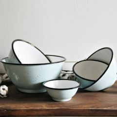 Songbird Enamel Bowls Set of 5