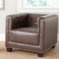 Nailhead Trim Club Chair