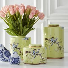 Patterned Ceramic Ginger Jars Set of 3