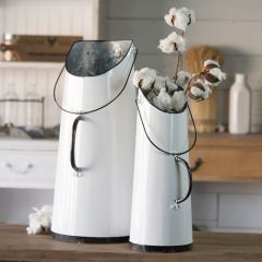 Unique Chic Planter With Handle Set of 2