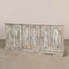 6 Door Rustic Farmhouse Sideboard Cabinet