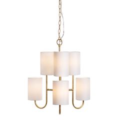 6 Light Modern Industrial Chandelier