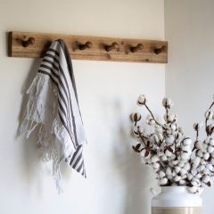 6 Peg Wooden Coat Rack
