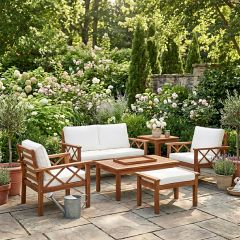 6 Piece Garden Party Outdoor Living Patio Set