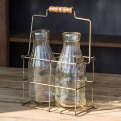 Milk Bottles in Carrier