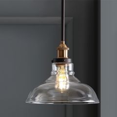 Glass Dome Contemporary Pendant Light