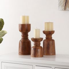 Classic Silhouette Candle Holder Set of 3