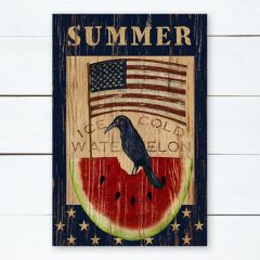 Flag With Crow Summer Wall Art