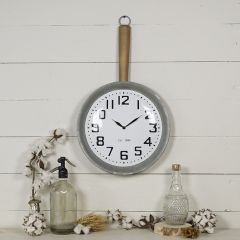 Metal Kitchen Pan Clock