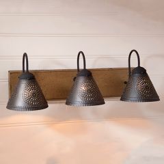 Rustic Triple Vanity Light