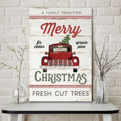 Merry Christmas Farm Truck Sign