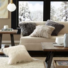 Modern Faux Fur Pillow