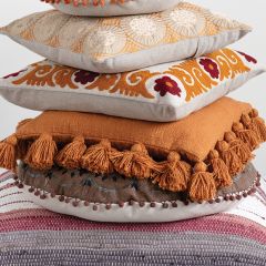 Cotton Accent Pillow With Tassels
