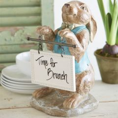 Bunny Figure Holding Dry Erase Board