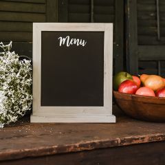 Tabletop Menu Chalkboard