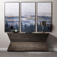Tiered Hourglass Console Table