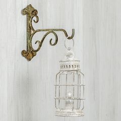Rustic Metal Farmhouse LED Lantern