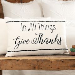 Give Thanks Accent Pillow