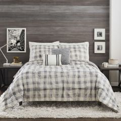 5 Piece Neutral Pattern Comforter Set
