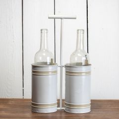 Handled Wine Bottle Caddy