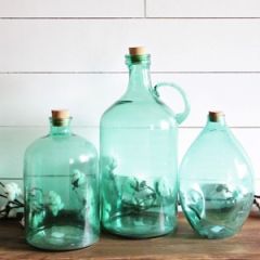 Lynne Colored Glass Jugs Set of 3