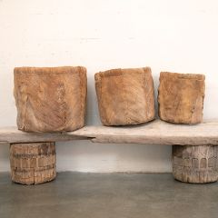 Lined Coca Leaf Basket Set of 3