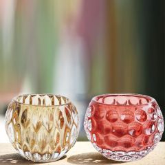 Classy Colors Glass Votive Holders Set of 4