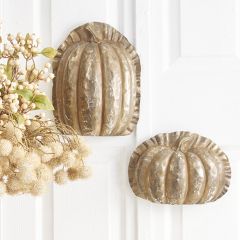 Antiqued Pumpkin Candy Molds Set of 2