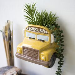 Retro School Bus Wall Planter