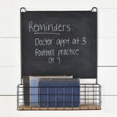 Chalkboard With Basket