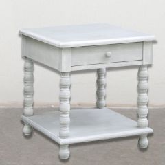 Turned Leg Farmhouse End Table