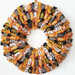 Halloween Harvest Candy Wreath