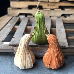 11.5 Inch Velvet Gourd Collection Set of 3