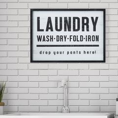 Framed LAUNDRY Wall Sign