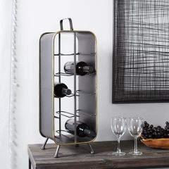 Modern Industrial Tabletop Wine Holder