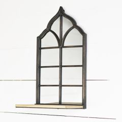 Elegant Wall Mirror With Shelf