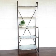TALL Metal Graduating Shelving Unit