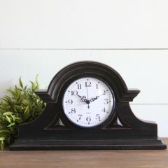 English Tambour Grand Mantel Clock