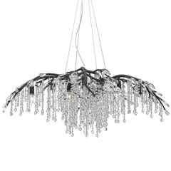Black Iron 12 Light Chandelier