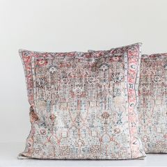 Distressed Print Throw Pillow