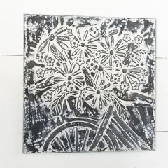 Pressed Tin Floral Wall Decor