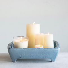 Footed Terracotta Planter Tray